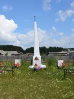 Обелиск погибшим в Великой Отечественной войне жителям деревень Ощепково и Чепчугово Режевского района, Клубная улица