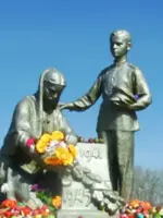 Братская могила в городе Скопине, улица Пушкина