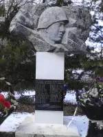 Обелиск погибшим жителям деревни Петрушино, Московская область Ленинский район, Россия, Московская область, Ленинский район, деревня Петрушино
