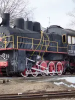 Паровоз ЭМ 725-39 на станции Тверь, 2-я Желтиковская улица
