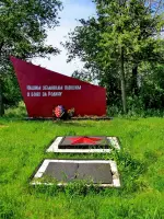 Хутор Страхов, Семикаракорский район, Ростовская область - братская могила неизвестных воинов, стела памяти воинам-односельчанам, Россия, Ростовская область, Семикаракорский район, хутор Страхов