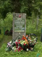 Памятник "Место гибели генерала Ефремова", Россия, Калужская область, Юхновский район, село Климов Завод
