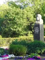 Бюст летчик-истребитель В. Д. Гуляев, Луговая улица
