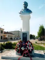 памятник Герою Советского Союза <nobr>А. С. Мишину</nobr>, Россия, Рязанская область, Сасово