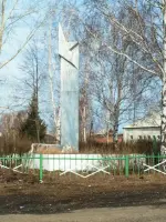 Обелиск в честь павших в ВОВ, Россия, Свердловская область, Режевский район, село Арамашка