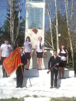 обелиск павшим землякам в Великой Отечественной войне, Россия, Оренбургская область, Абдулинский район, село Николькино