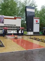 Обелиск в честь воинов-земляков, погибших в боях с фашистскими оккупантами, Россия, Краснодарский край, Динской район, станица Старомышастовская