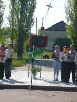 Мемориальная доска Герою Советского Союза Дунаеву Николаю Пантелеевичу, Россия, Воронежская область, Таловский район, поселок Еланка