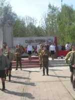 Мемориальный комплекс "Слава героям", посвященный землякам, погибшим в Великой Отечественной войне 1941-1945 гг., Россия, Республика Татарстан, Дрожжановский район, село Старое Шаймурзино