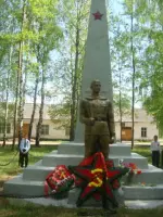 Обелиск в память о погибших односельчанах, Россия, Владимирская область, Меленковский район, деревня Тургенево