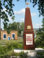 Обелиск - Вечная слава героям, павшим в боях за свободу и независимость нашей Родины 1941-1945 гг., Россия, Республика Башкортостан, Давлекановский район, село Кидрячево