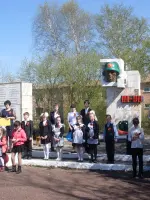 Памятник погибшим воинам-односельчанам в селе Маринино, Россия, Красноярский край, Курагинский район, село Маринино