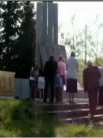 Обелиск в память односельчанам, погибшим в годы ВОВ 1941-1945 гг., Россия, городской округ Владимир, деревня Лунево