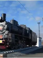 Памятник труженикам Орского железнодорожного узла ЮУЖД, Россия, Оренбургская область, Орск, Вокзальная улица