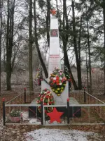 Обелиск односельчанам, Россия, Смоленская область, Сафоновский район, деревня Николо-Погорелое