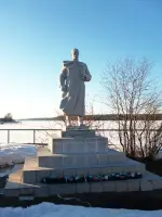 Обелиск, посвященный погибшим воинам в Великой Отечественной войне., Россия, Пермский край, Очерский район, поселок городского типа Павловский