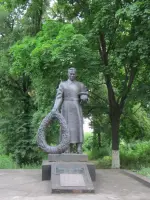 Братская могила советских воинов, погибших в боях с фашистскими захватчиками в 1943 году, Россия, Белгородская область, городской округ Старооскольский, село Федосеевка
