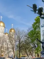 Архитектурно-скульптурная композиция «Журавли», Россия, Ставропольский край, Кисловодск