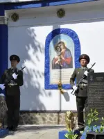 Стела в Ашукино, Россия, Московская область, Пушкинский район, поселок Ашукино
