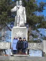 Памятник односельчанам, погибшим в Великой Отечественной войне в селе Кривское Сараевского района Рязанской области, Россия, Рязанская область, Сараевский район, село Кривское