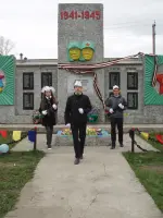 Памятник воинам — односельчанам, Россия, Новосибирская область, Мошковский район, поселок Октябрьский