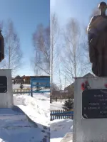 Памятник героям, павшим за Родину в Великой Отечественной войне 1941 – 1945 гг., Россия, Республика Башкортостан, Давлекановский район, деревня Новоянбеково