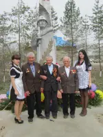 Памятник односельчанам, погибшим в Великую Отечественную войну и герою Гражданской войны Александру Плахотину, Россия, Приморский край, Красноармейский район, село Богуславец