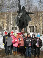 Памятник павшим в годы Великой Отечественной войны, Россия, Республика Коми, район Печора, поселок городского типа Кожва