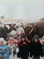 Воинское захоронение, памятник, мартиролог односельчан, Россия, Московская область, Наро-Фоминский район, деревня Годуново