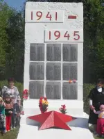 Памятник фронтовикам 1941-1945 гг., Россия, Рязанская область, Скопинский район, село Шелемишево