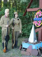 Братская могила на реке Рессета, Россия, Калужская область, Думиничский район, село Хотьково