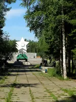 Памятный знак, посвященный 40-летию Победы советского народа в Великой Отечественной войне, Россия, Иркутская область, Усть-Илимск