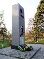 Памятник павшим воинам-односельчанам - хутор Красный Луч, Октябрьский район, Ростовская область, Россия, Ростовская область, Октябрьский район, хутор Красный Луч
