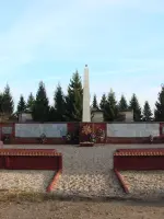 Братская могила 592 воинов Советской Армии и партизан, павших в боях с немецко-фашистскими захватчиками в годы Великой Отечественной войны, Россия, Смоленская область, Руднянский район, деревня Борки
