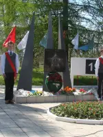 Братское захоронение в посёлке Сычёво, Россия, Московская область, Волоколамский район, поселок городского типа Сычёво