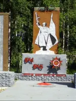 Памятник в п. Ивняки, Россия, Ярославская область, Ярославский район, поселок Ивняки