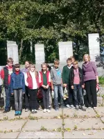 Мемориал «Авиаторам Балтики» и братская могила на территории Муринского кладбища города Санкт-Петербурга., Россия, Ленинградская область, Всеволожский район, поселок Мурино