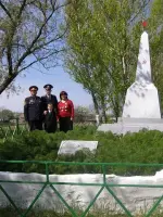 Обелиск павшим воинам, Украина, Луганская область, Лутугинский район, село Новобулаховка