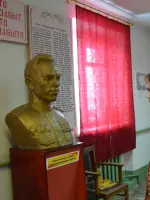 Бюст и уголок памяти Героя Советского Союза Алексея Тимофеевича Якунина, Россия, Чувашская Республика, Ядринский район, село Балдаево