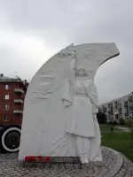 Памятник регулировщице на Дороге жизни, Рябовское шоссе