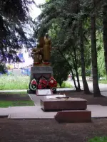 Братская могила. Памятник. Вечный огонь, Россия, Ставропольский край, Минеральные Воды