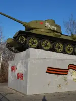 Памятные знаки Рубежа Славы Московской битвы в г. Михайлове, Россия, Рязанская область, Михайлов, улица Маршала Голикова