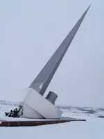 Памятный Знак Рубежа Славы Московской битвы. Монумент – стела у с. Поярково Михайловского района Рязанской обл., Россия, Рязанская область, Захаровский район