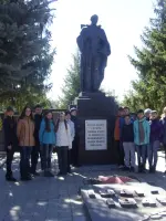 Памятник погибшим землякам и Аллея героев, Россия, Саратовская область, Базарно-Карабулакский район, поселок городского типа Базарный Карабулак