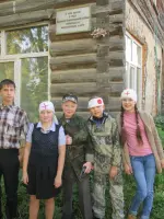 Мемориальная доска о расположении эвакогоспиталя №4876, Россия, Пермский край, Березовский район, село Березовка