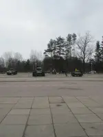 Экспозиция танков у музея Прорыва Блокады в Кировске, Железнодорожная улица