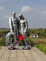 Памятник павшим воинам - хутор Добринка, Суровикинский район, Волгоградская область, Россия, Волгоградская область, Суровикинский район, хутор Добринка