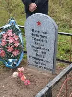 Памятник партизану разведчику 2-ой ЛПБ Тимофееву Павлу Тимофеевич, Россия, Псковская область, Локнянский район, деревня Нивки