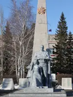 Памятник воинам землякам, павшим в боях за Родину на фронтах ВОВ, Россия, Омская область, Называевск