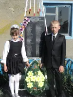 Обелиск односельчанам, погибшим в годы ВОВ, Россия, Омская область, Черлакский район, деревня Кузнецовка